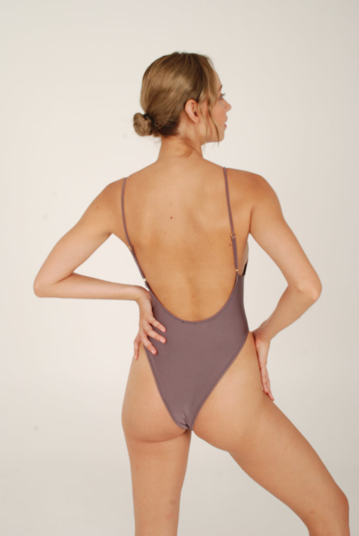 Iman one piece in taupe